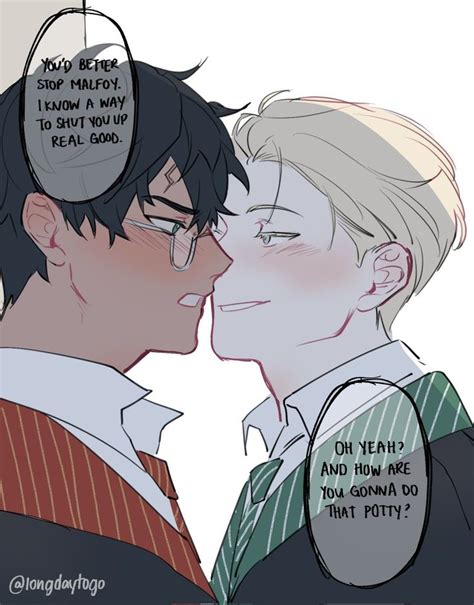 drarry fanart|drarry kiss fanart.